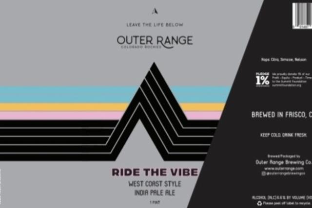 Ride the Vibe 6.7%, Outer Range Brewing Co. (France), France