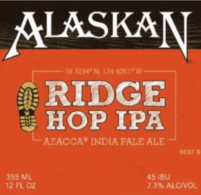 Ridge Hop IPA 7.3%, Alaskan Brewing Company, United States