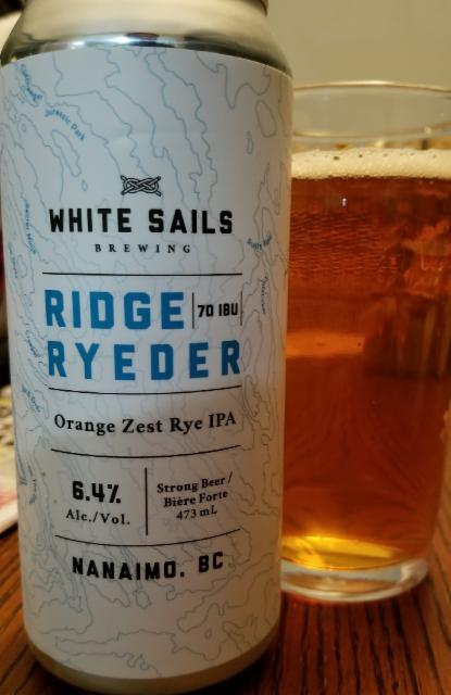 Ridge Ryeder 6.4%, White Sails Brewing, Canada