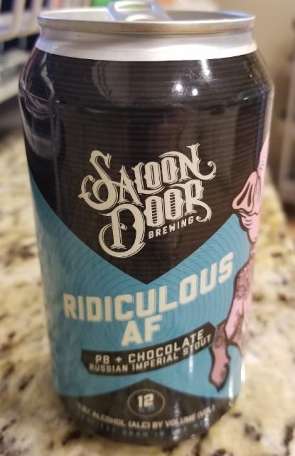 Ridiculous AF 11.8%, Saloon Door Brewing, United States