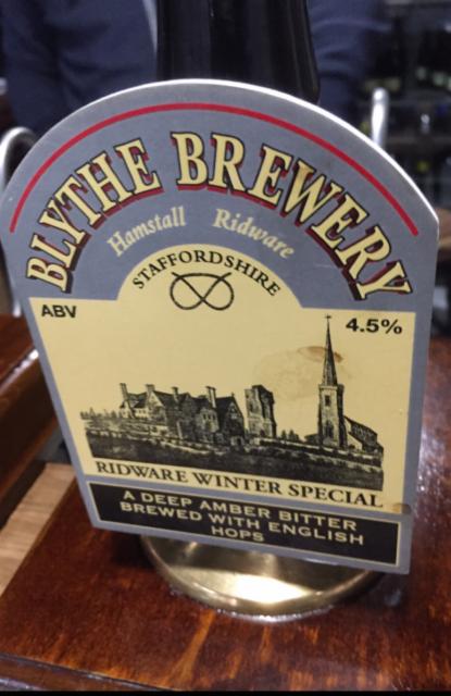 Ridware Winter Special 4.5%, Blythe Brewery, England