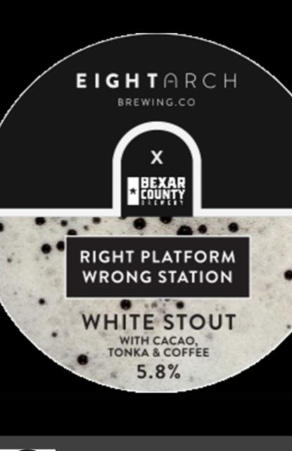 Right Platform Wrong Station 5.8%, Eight Arch Brewing, England