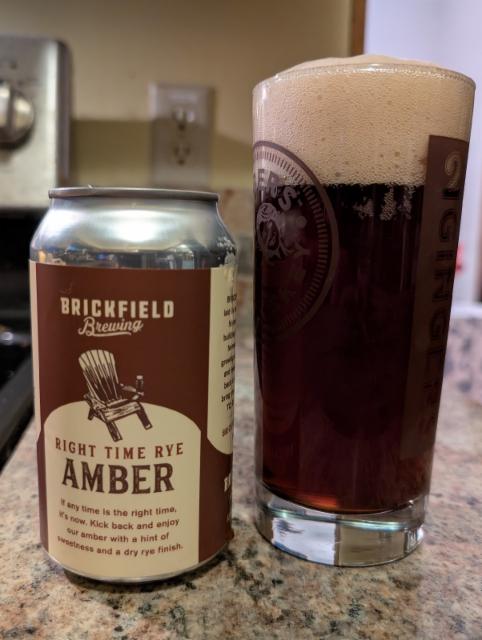 Right Time Rye Amber, Brickfield Brewing