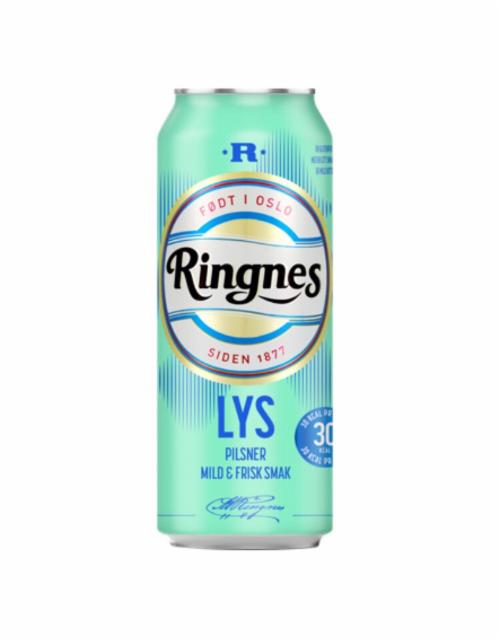 Ringnes Lys Pilsner 4.6%, Ringnes Bryggeri (Carlsberg Group), Norway