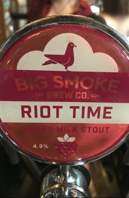 Riot Time 4.9%, Big Smoke Brew Co., England