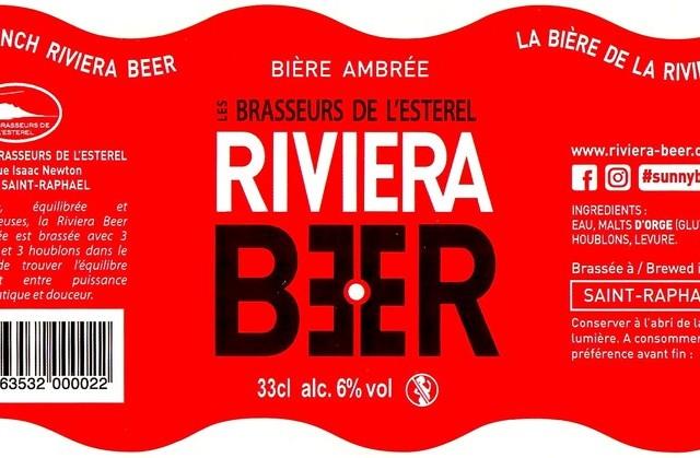 Riviera Beer Ambrée 7.0%, Les Brasseurs De L'Esterel (Riviera Beer), France