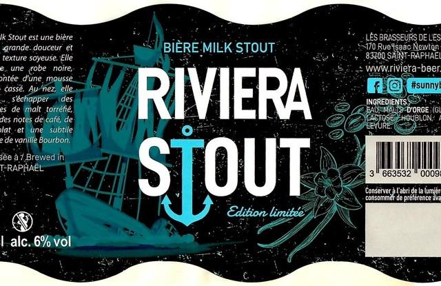Riviera Stout 6.0%, Les Brasseurs De L'Esterel (Riviera Beer), France