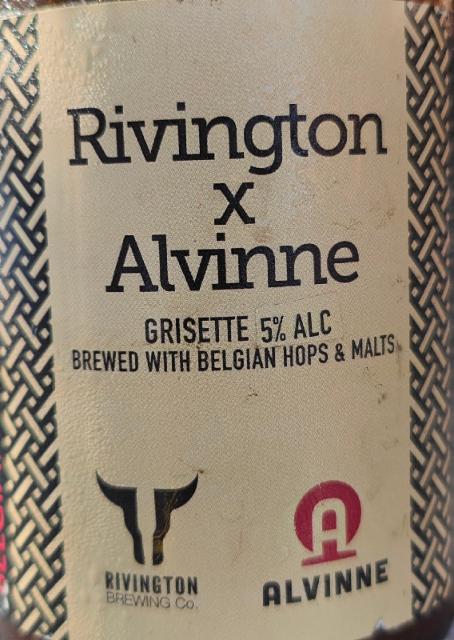 Rivington X Alvinne 5.0%, Brouwerij Alvinne, Belgium