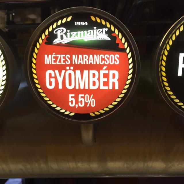 Rizmajer Mézes Narancsos Gyömbér 5.5%, Rizmajer, Hungary