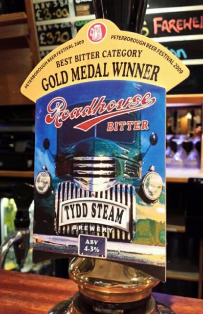 Roadhouse Bitter 4.3%, Tydd Steam Brewery, England