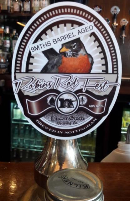 Robins Red Fest 6.5%, Lincoln Green Brewing, England