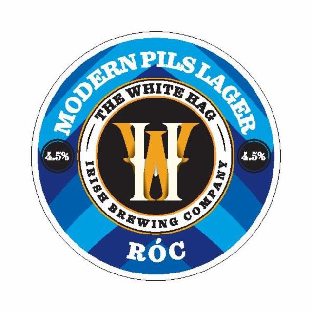 Róc Modern Pils Lager 4.5%, The White Hag Brewing Company, Ireland