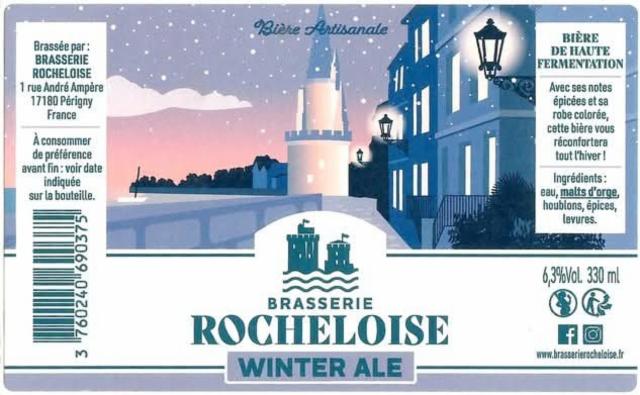 Rocheloise Winter Ale 6.3%, Brasserie Rocheloise (Ex Maison Bastard), France