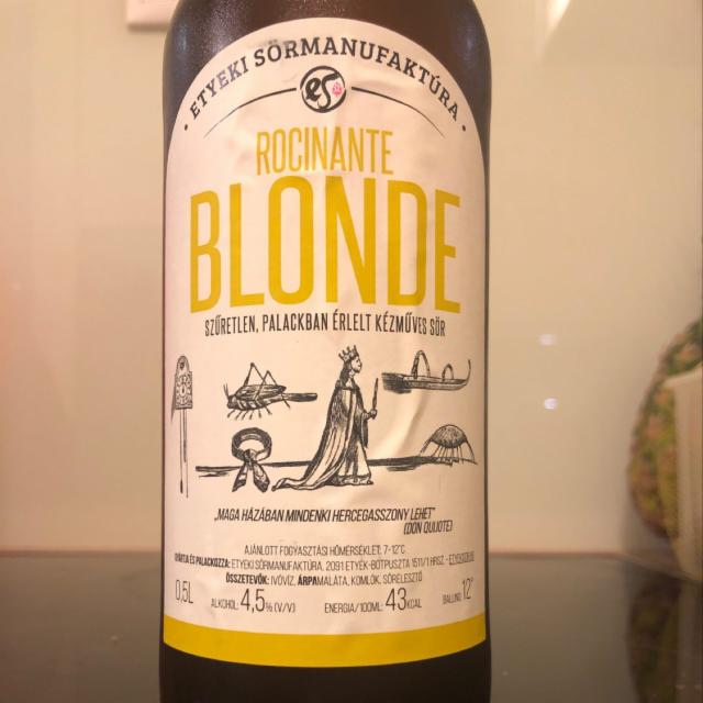 Rocinante Blonde 4.5%, Etyeki Sörmanufaktúra, Hungary