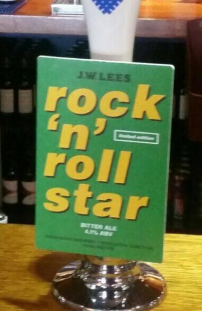 rock 'n' roll star 4.1%, J.W. Lees Brewery, England