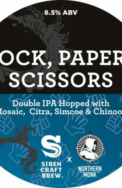 Rock, Paper, Scissors 8.5%, Siren Craft Brew, England
