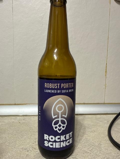 Rocket science robust porter 5.4%, Sofia brew, Bulgaria