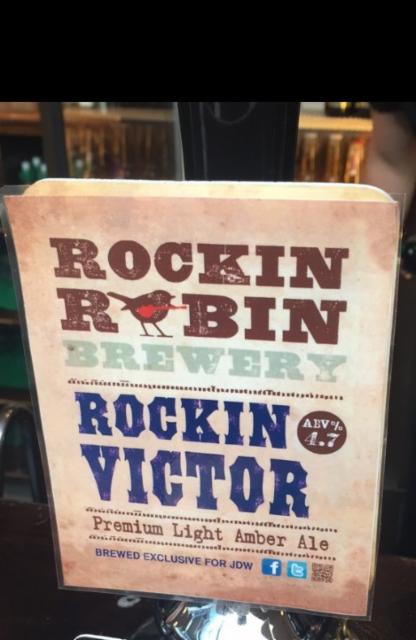 Rockin Victor 4.7%, Rockin Robin Brewery, England