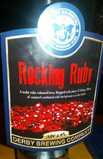 Rocking Ruby 4.0%, Derby Brewing, England