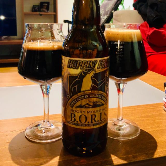 Rocky Mountain Barrel aged B.O.R.I.S. 9.4%, Hoppin' Frog Brewery, United States