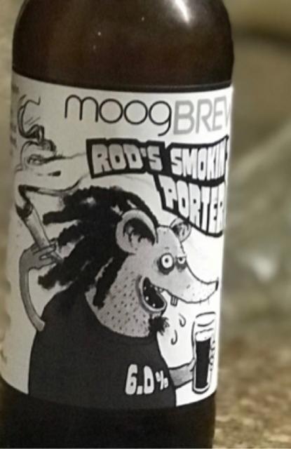 Rod's Smokin' Porter 6.0%, MoogBrew, England