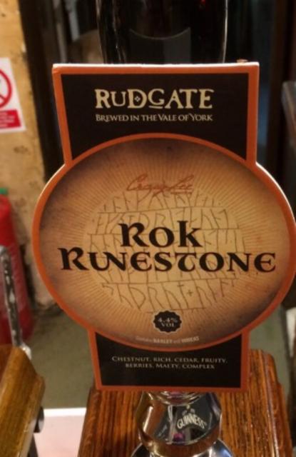 Rok Runestone 4.4%, Rudgate Brewery, England