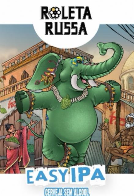 Roleta Russa Easy IPA Sem Álcool 0.0%, Cervejaria Campo Bom, Brazil