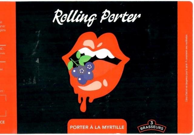 Rolling Porter 6.3%, Les 3 Brasseurs / The 3 Brewers Lille, France