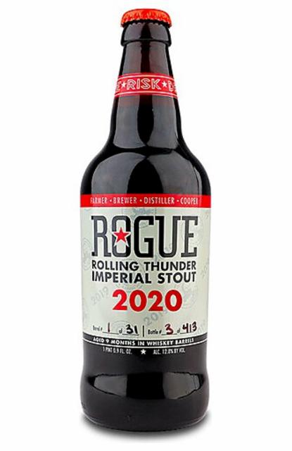 Rolling Thunder Imperial Stout (2020) 14.4%, Rogue Ales, United States