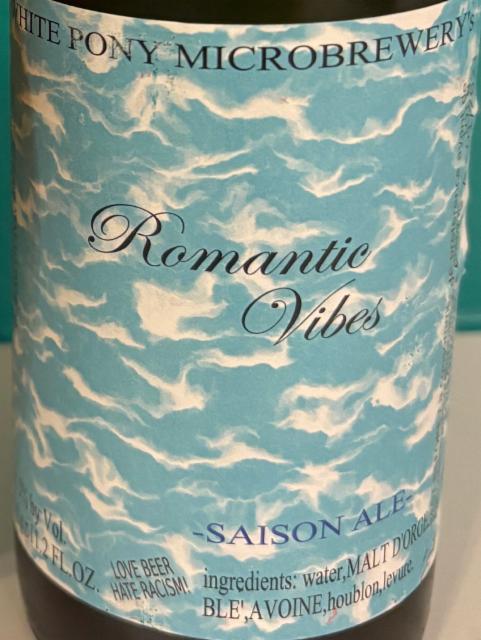 Romantic vibes 5.0%, White Pony Microbirrificio, Italy
