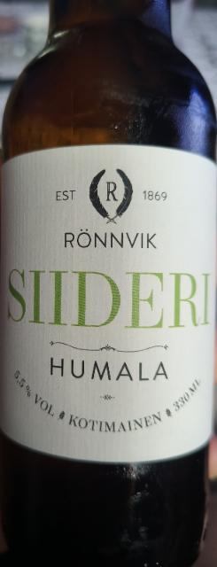 Rönnvik siideri - Humala 5.5%, Rönnvikin Viinitila, Finland