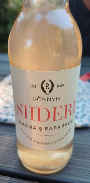 Rönnvik siideri - omena & raparperi, Rönnvikin Viinitila