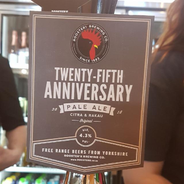 Twenty-Fifth Anniversary Pale Ale 4.3%, Rooster's Brewing Co., England