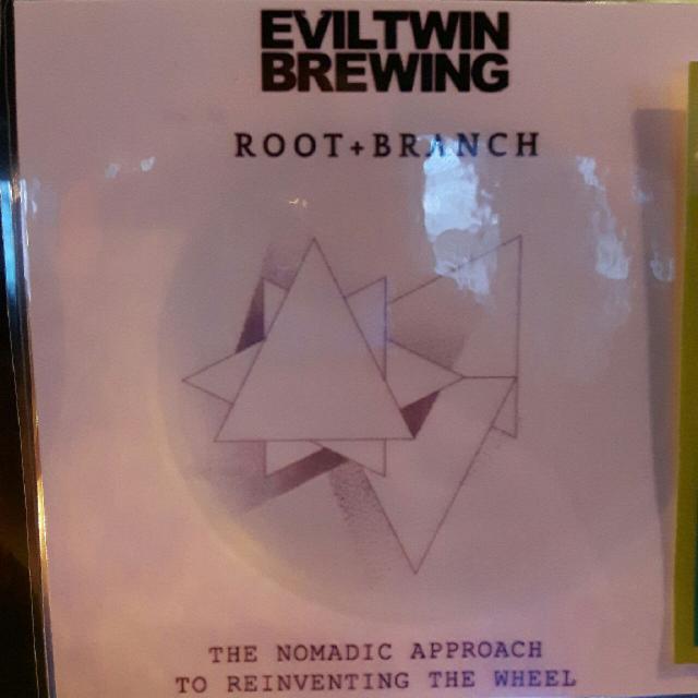 The Nomadic Approach to reinventing the wheel 8.5%, Evil Twin Brewing, United States
