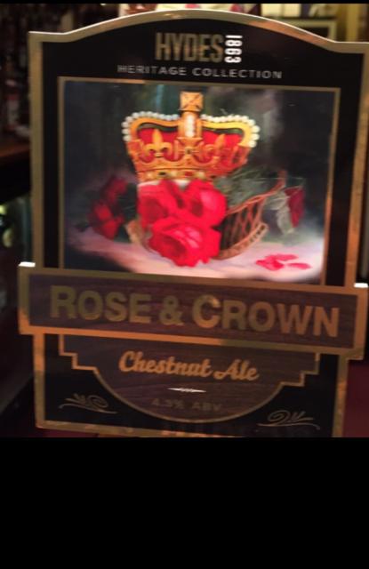 Rose & Crown 4.3%, Hydes Salford, England
