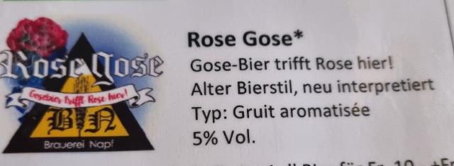 Rose Gose, Napf Brauerei GmbH
