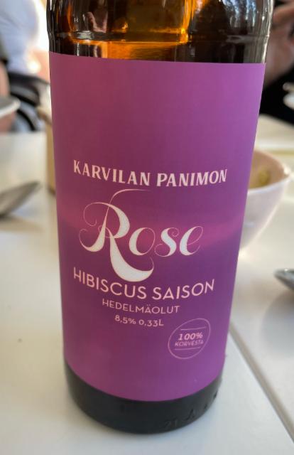Rose Hibiscus Saison 8.5%, Karvilan Panimo, Finland