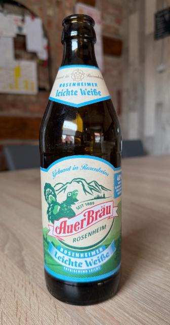 Rosenheimer leichte Weiße, Auerbräu Rosenheimer Spezialitätenbrauerei (Paulaner Brauerei)
