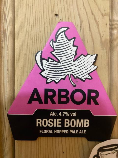 Rosie Bomb 4.7%, Arbor Ales, England