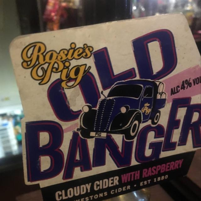 Rosie's Pig Old Banger Raspberry 4.0%, Westons Cider, England