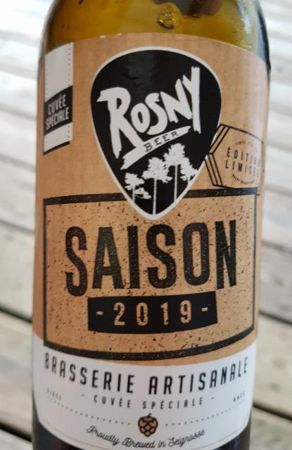 Rosny Beer Saison 2019 6.0%, Rosny Beer, France