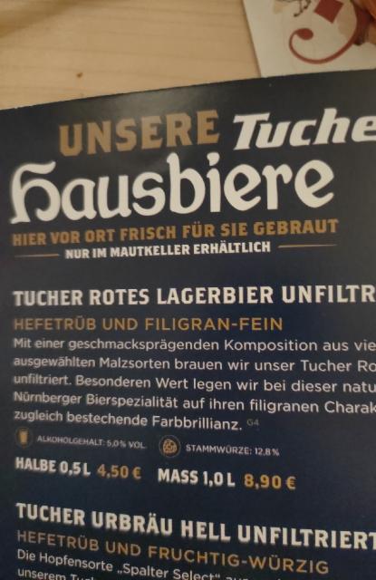 Rotes Lagerbier 5.0%, Tucher Bräu, Germany