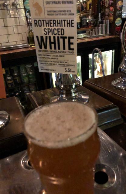 Rotherhithe Spiced White 5.5%, Southwark Brewing, England