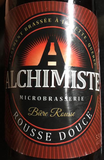 Rousse douce 5.5%, Alchimiste Microbrasserie, Canada