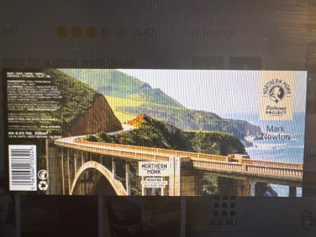 Routes // Mark Newton // West Coast IPA 5.4%, Northern Monk Brew Co., England