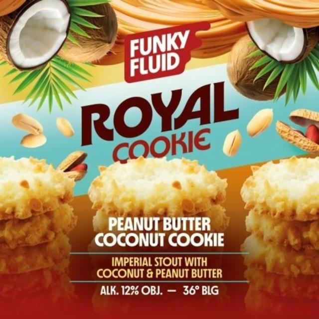 Royal Cookie: Peanut Butter Coconut Cookie 12.0%, Funky Fluid, Poland