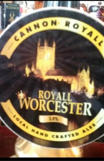 Royall Worcester 3.8%, Cannon Royall Brewery, England