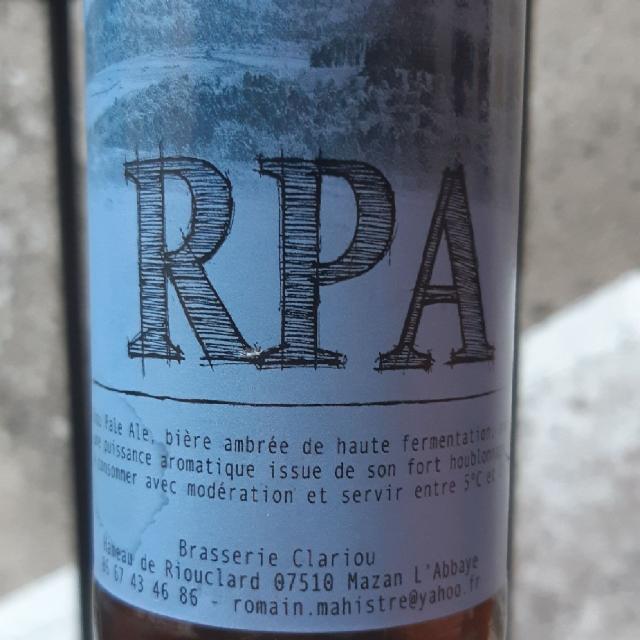 RPA, Brasserie Clariou