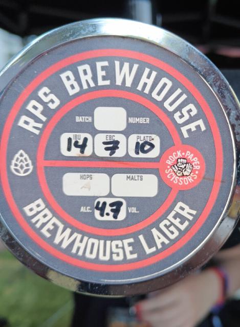 Brewhouse Lager 4.7%, RPS Brewhouse, Finland