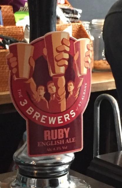 Ruby English Ale 4.3%, 3 Brewers, England